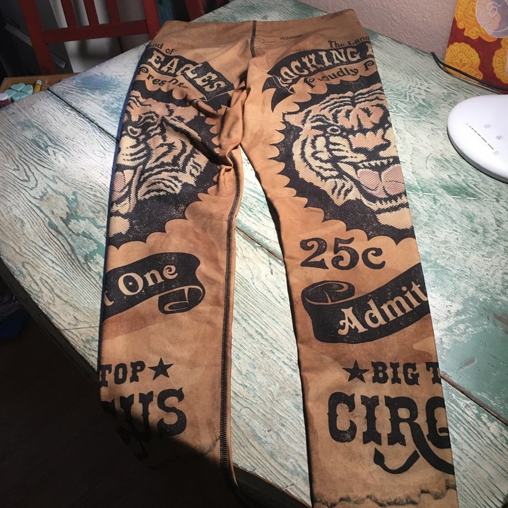 Werkshop Circus Tiger Leggings - Full Length Triathlon Leggings - Picture 6 of 13